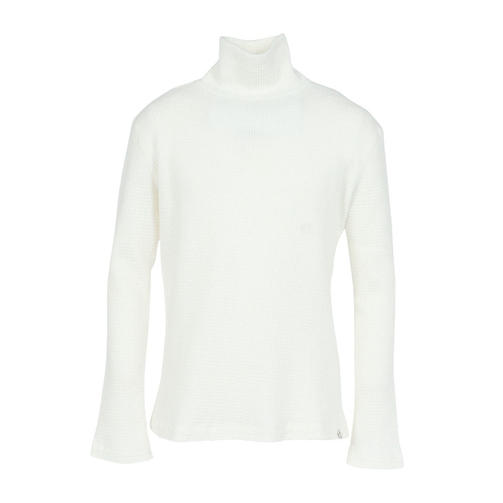 エルケクス（ELKEX）（メンズ）長袖 ワッフル タートルネック Tシャツ EKM5FA0004 IVR