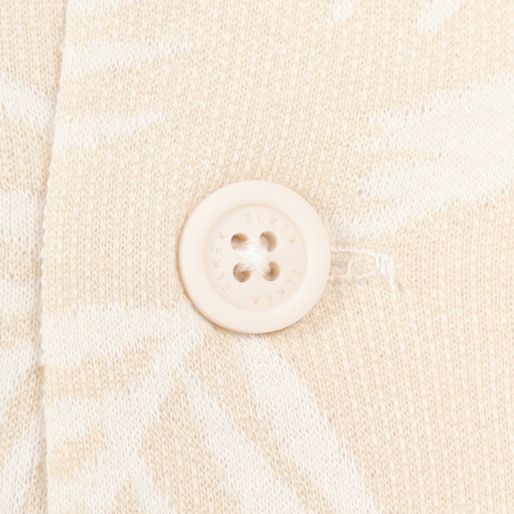 エルケクス（ELKEX）（メンズ）半袖ジャガードシャツ EKM3S10010 OWHT 開襟シャツ