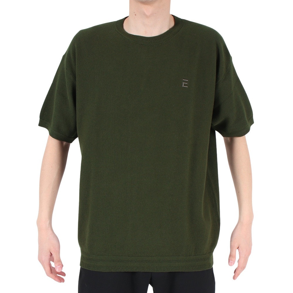 エルケクス（ELKEX）（メンズ）半袖Tシャツ メンズ PIQUE KNIT EKM3S10011 GRN