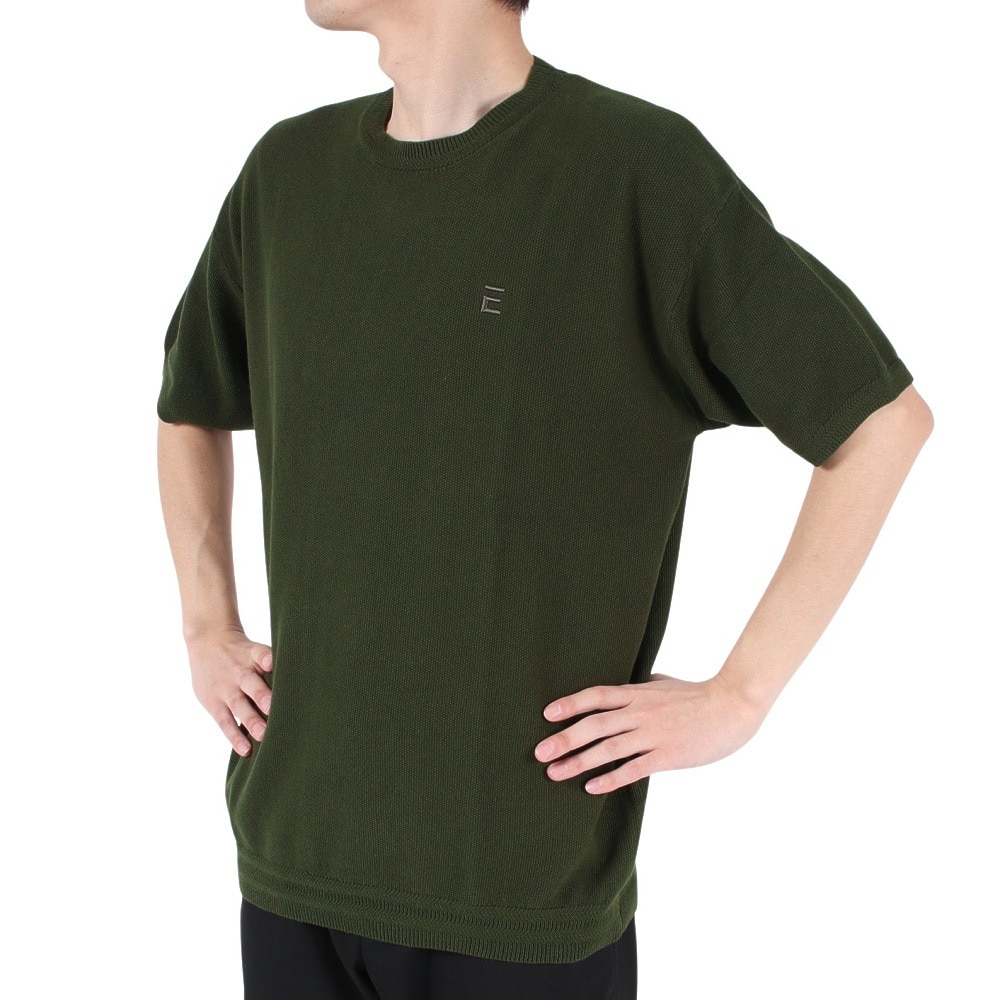 エルケクス（ELKEX）（メンズ）半袖Tシャツ メンズ PIQUE KNIT EKM3S10011 GRN