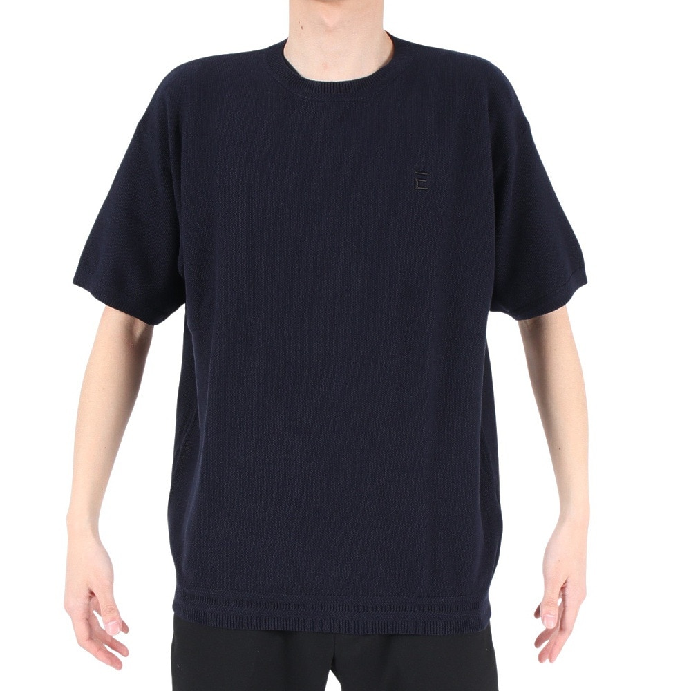 エルケクス（ELKEX）（メンズ）半袖Tシャツ メンズ PIQUE KNIT  EKM3S10011 NVY