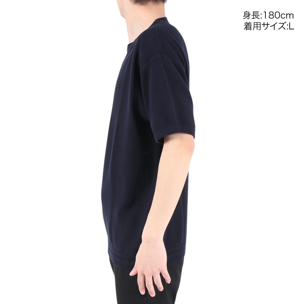 エルケクス（ELKEX）（メンズ）半袖Tシャツ メンズ PIQUE KNIT  EKM3S10011 NVY