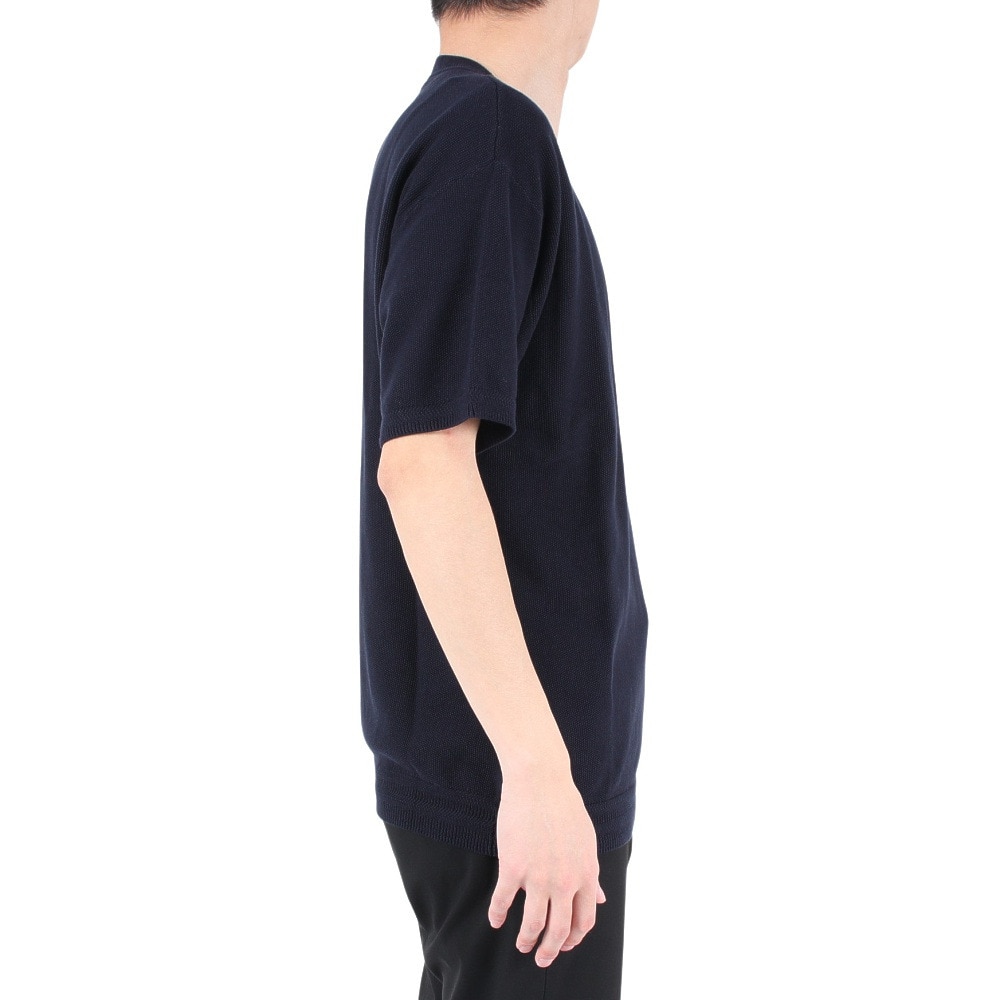 エルケクス（ELKEX）（メンズ）半袖Tシャツ メンズ PIQUE KNIT EKM3S10011 NVY