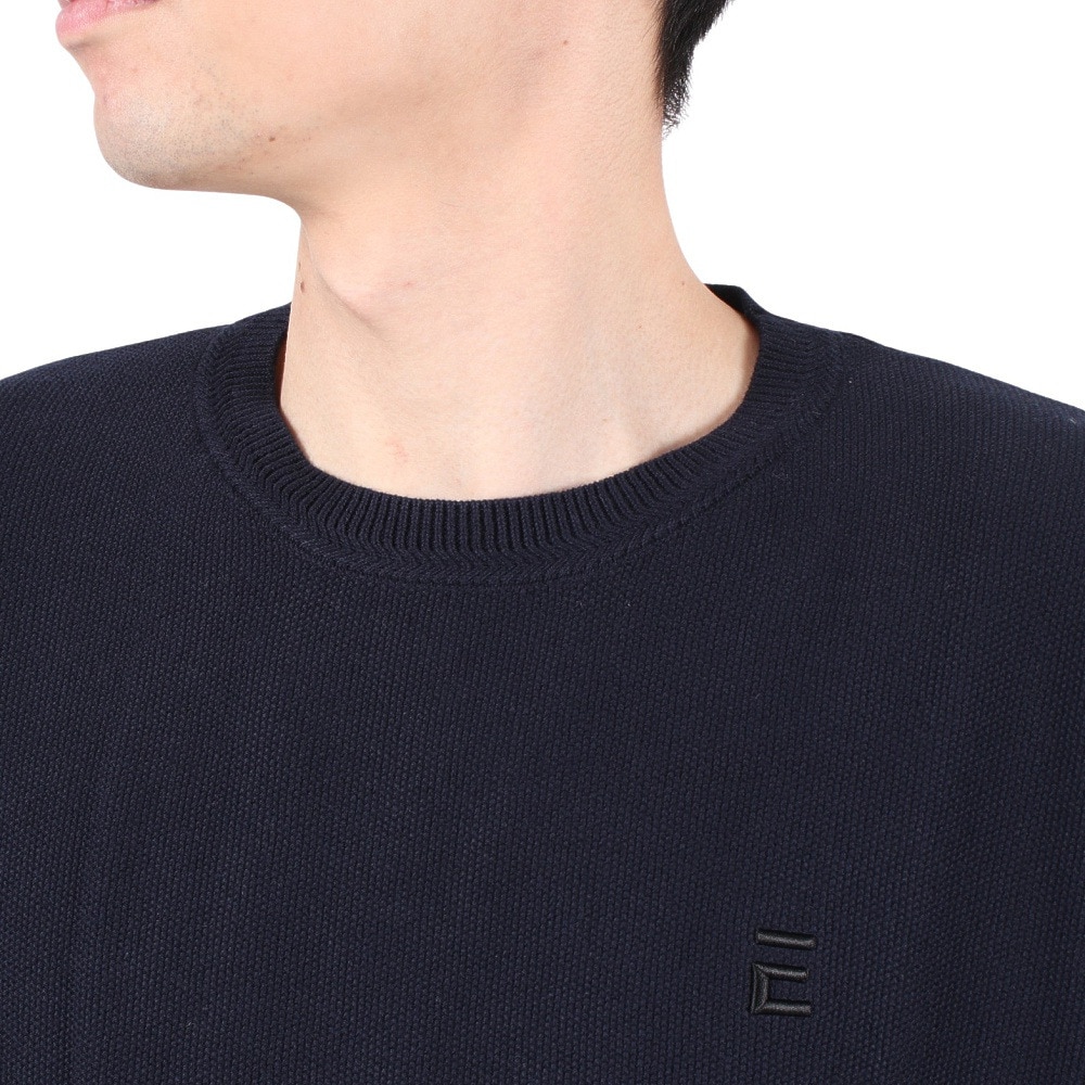 エルケクス（ELKEX）（メンズ）半袖Tシャツ メンズ PIQUE KNIT  EKM3S10011 NVY