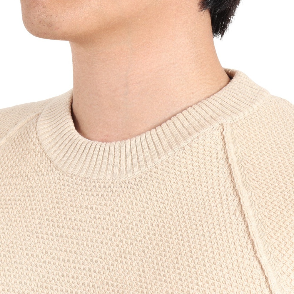 エルケクス（ELKEX）（メンズ）長袖ピケニット 無地 EKM3FA0004 IVR
