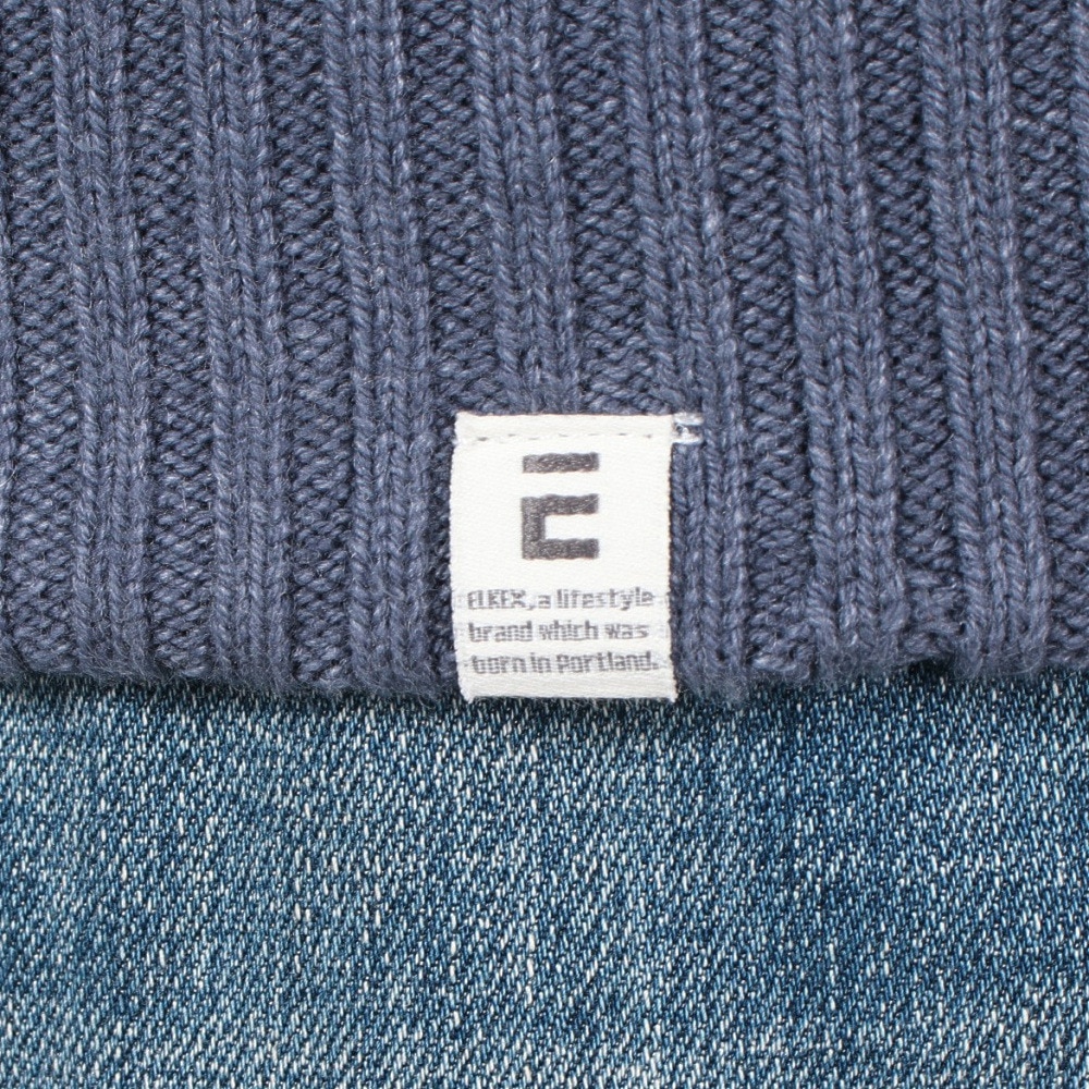 エルケクス（ELKEX）（メンズ）ポップコーンニット クルーネック EKM4FA0012 BLU