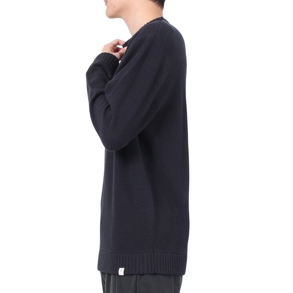 エルケクス（ELKEX）（メンズ）POPCORN 長袖クルーニット EKM4FA0012 NVY
