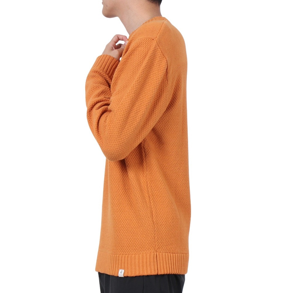エルケクス（ELKEX）（メンズ）POPCORN 長袖クルーニット EKM4FA0012 ORG
