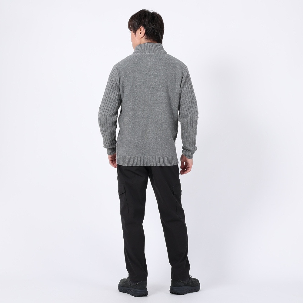 エルケクス（ELKEX）（メンズ）ニット STAND 長袖ハーフジップ EKM3FA0006 CGRY