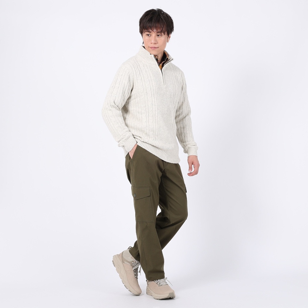 エルケクス（ELKEX）（メンズ）ニット STAND 長袖ハーフジップ EKM3FA0006 IVR