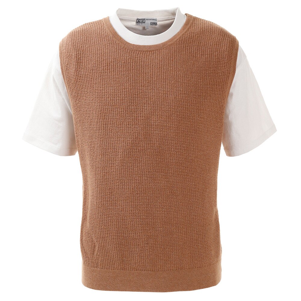  ニットベスト Tシャツセット 871PA0HO3316BEG