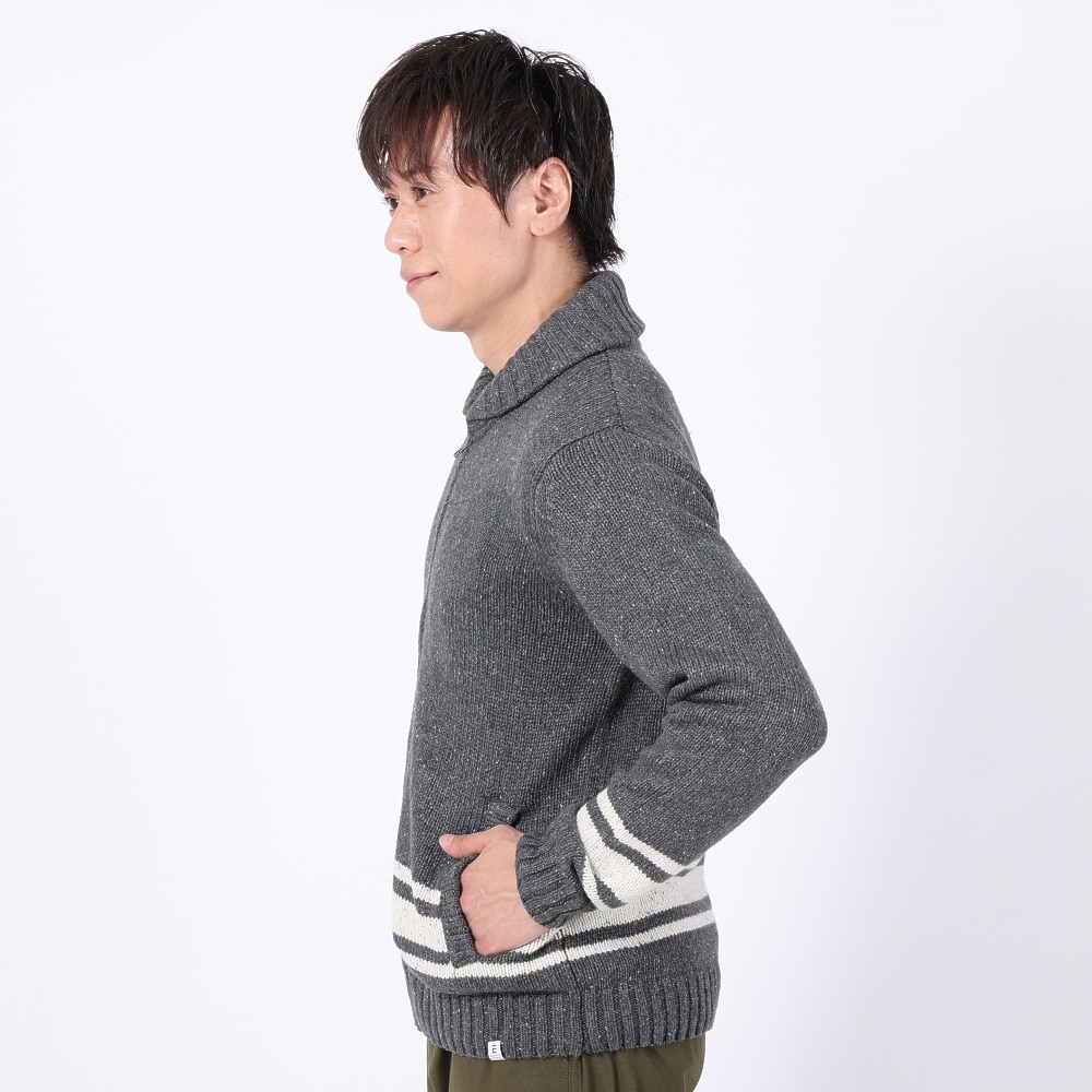 エルケクス（ELKEX）（メンズ）ニットジッパーカーディガン EKM3FA0007 CGRY