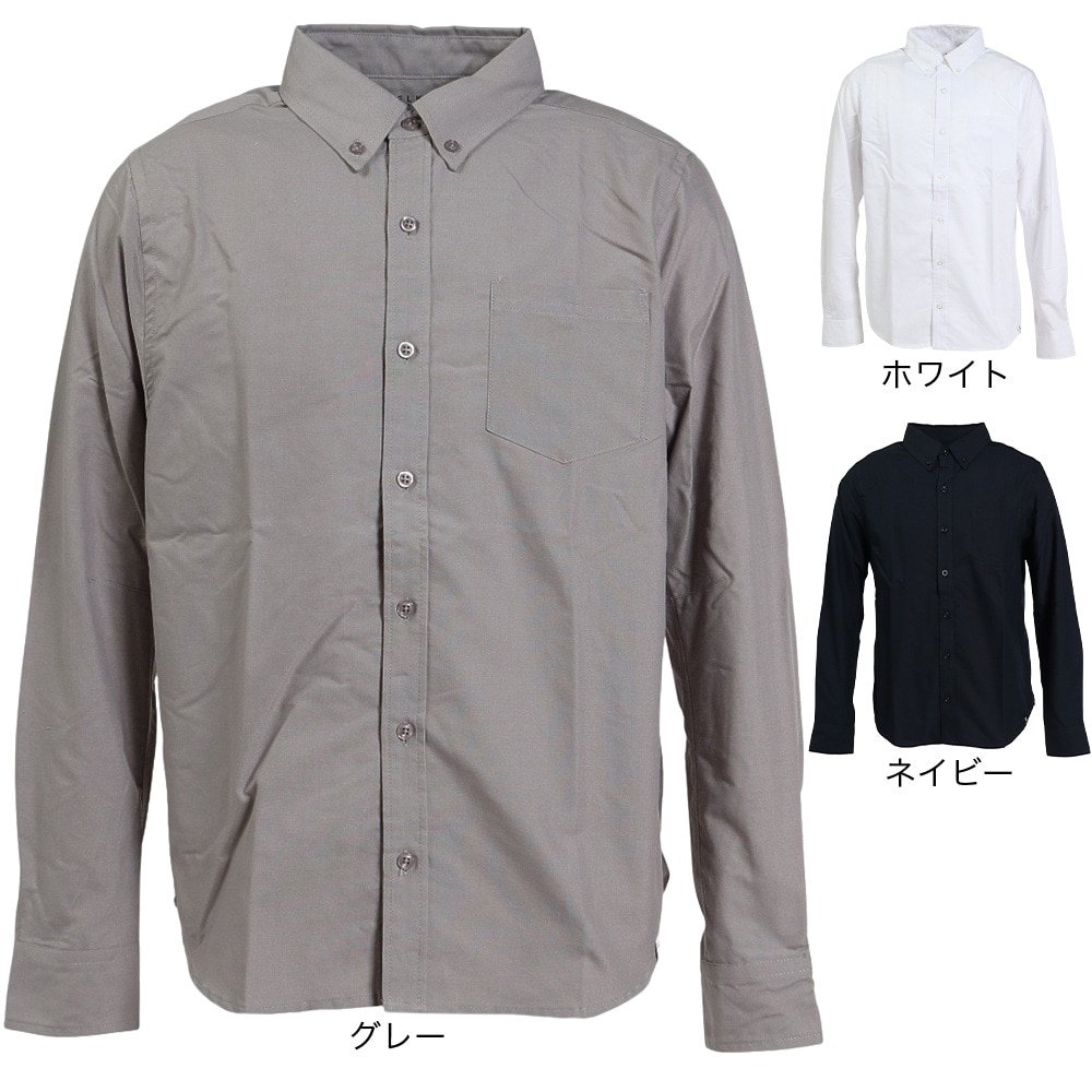 エルケクス（ELKEX）（メンズ）オックスフォード 長袖シャツ EKM2SP4209 GRY