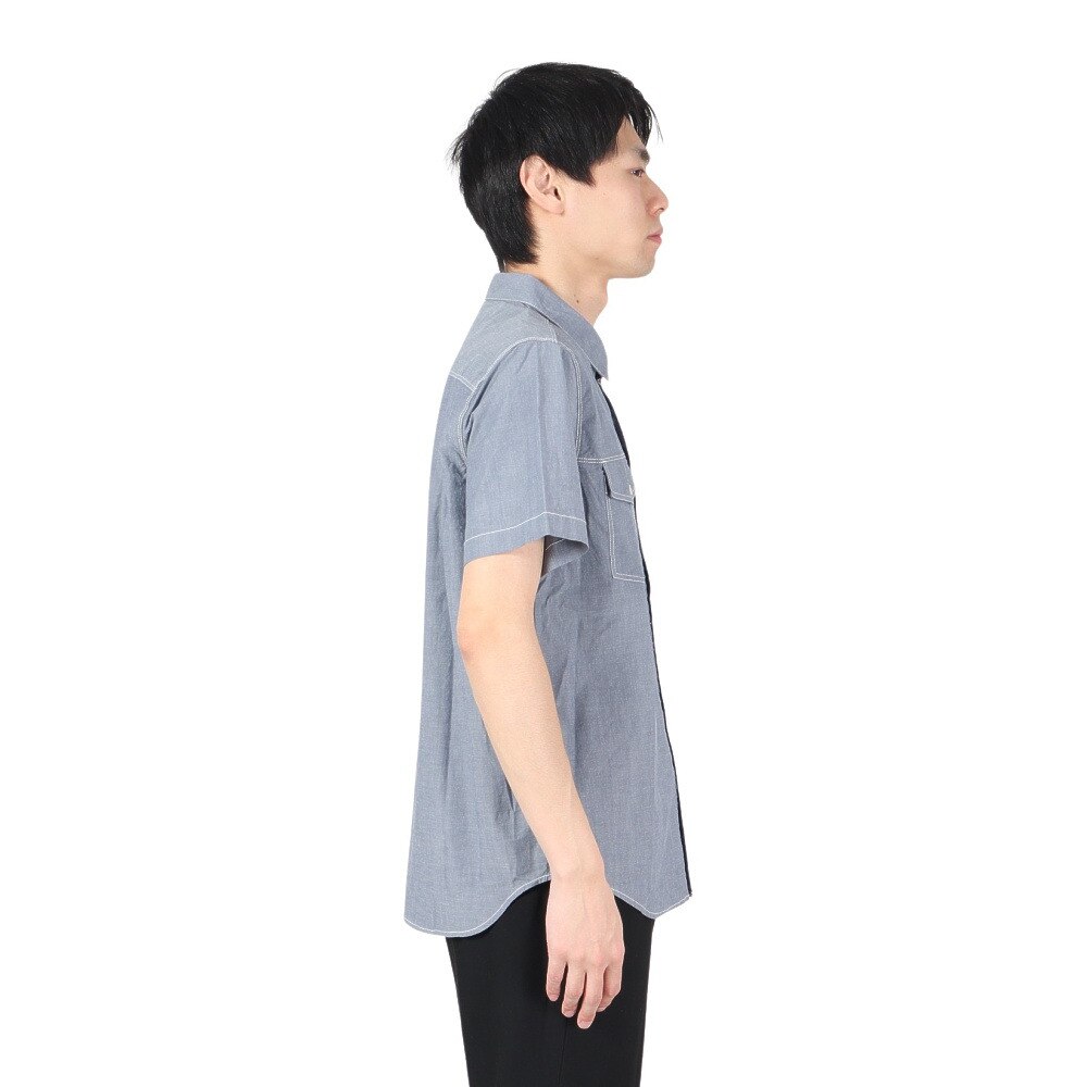 エルケクス（ELKEX）（メンズ）DUNGAREE 半袖シャツ EKM2SP4217 IBLU