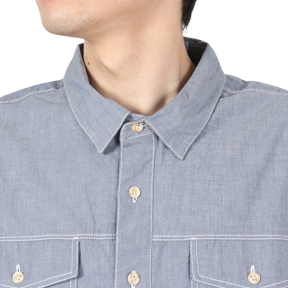 エルケクス（ELKEX）（メンズ）DUNGAREE 半袖シャツ EKM2SP4217 IBLU