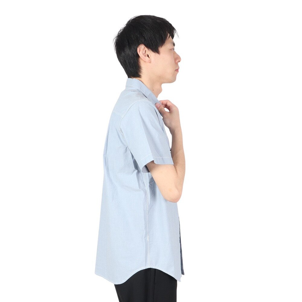 エルケクス（ELKEX）（メンズ）DUNGAREE 半袖シャツ EKM2SP4217 LBLU