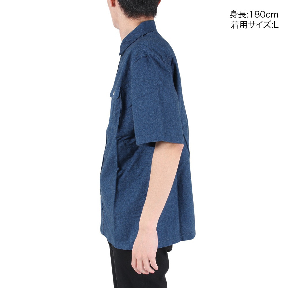 エルケクス（ELKEX）（メンズ）半袖シャツ メンズ MERANGEOX EKM3S10002 IBLU