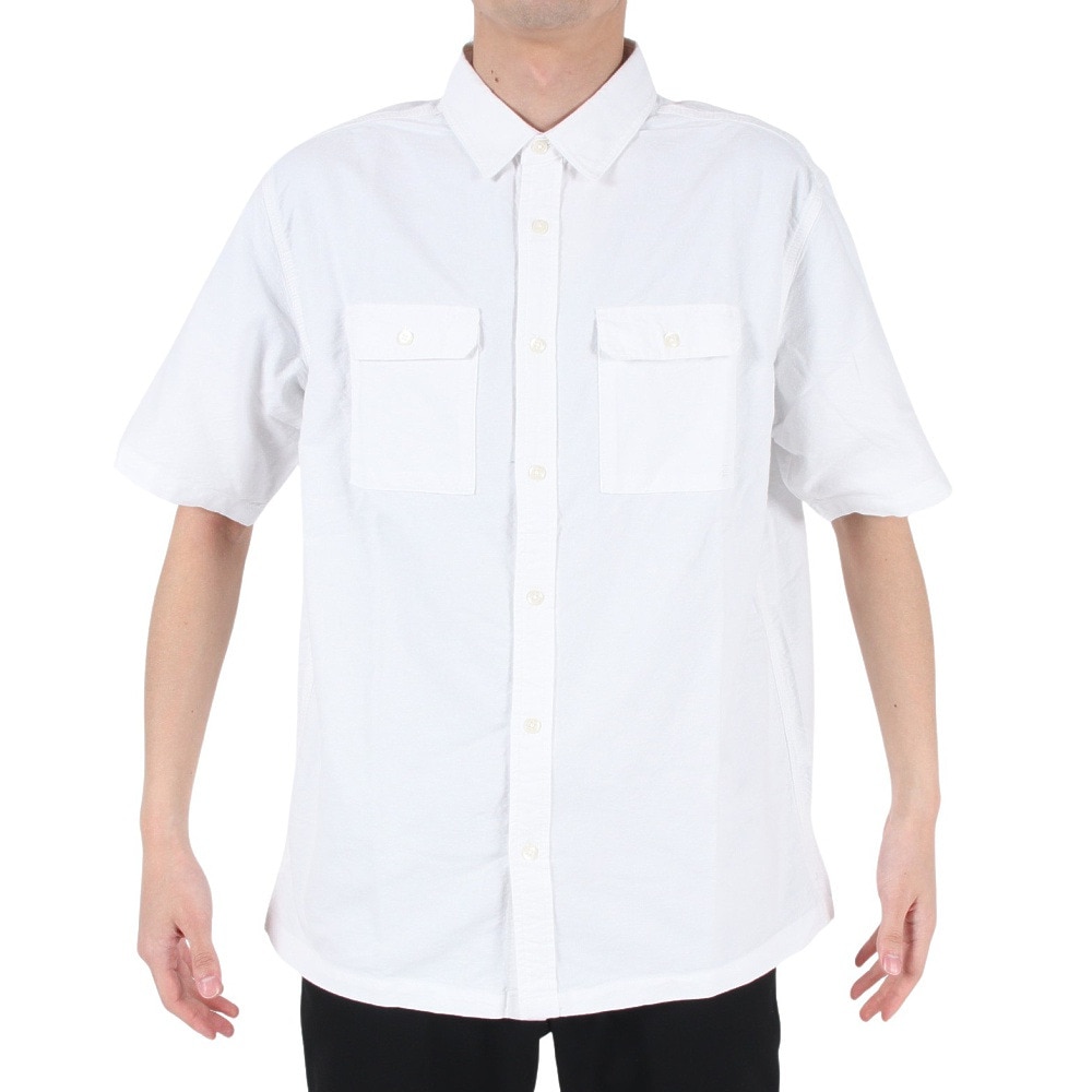 エルケクス（ELKEX）（メンズ）半袖シャツ メンズ MERANGEOX EKM3S10002 WHT