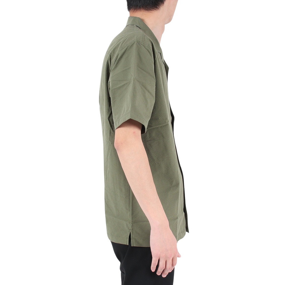 エルケクス（ELKEX）（メンズ）半袖シャツ メンズ S/S SUCKER OPEN SH EKM3S10003 GRN