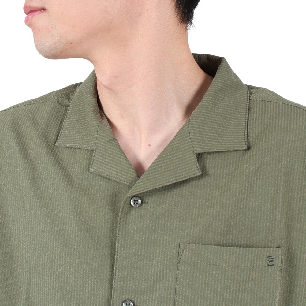 エルケクス（ELKEX）（メンズ）半袖シャツ メンズ S/S SUCKER OPEN SH EKM3S10003 GRN