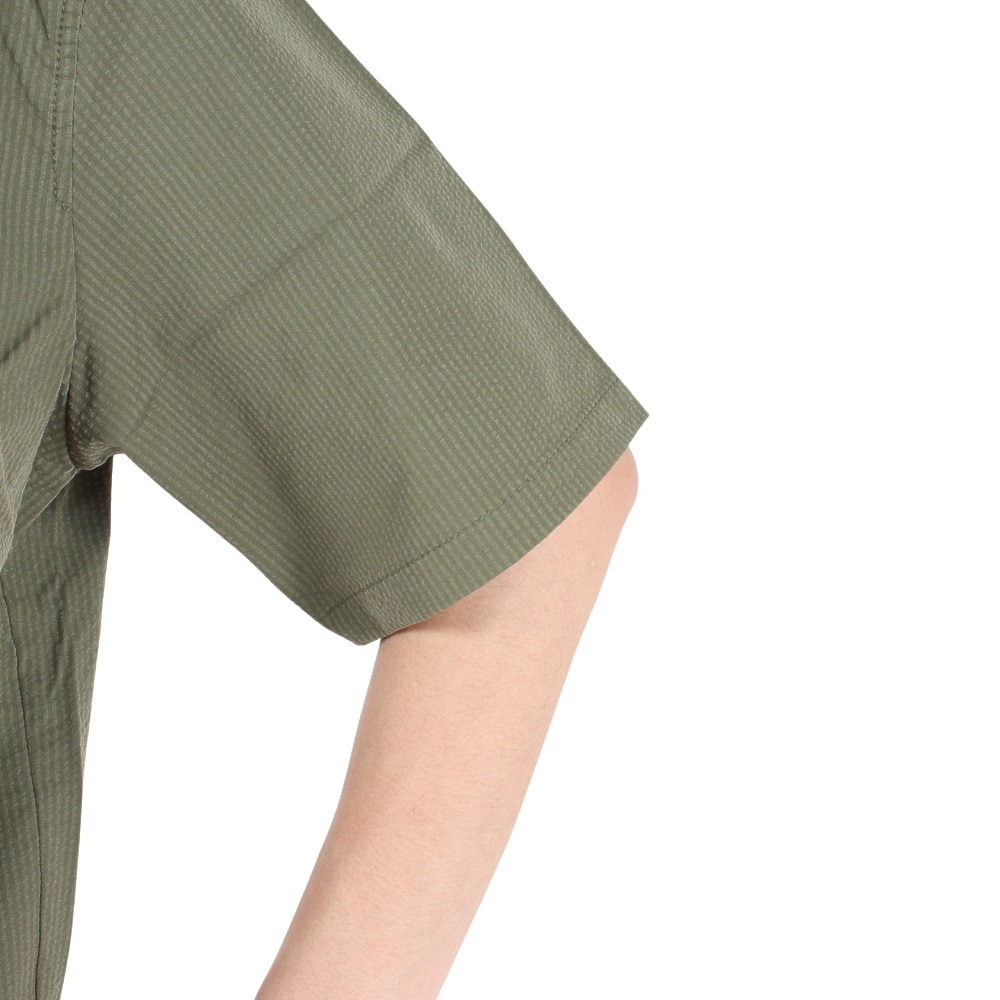 エルケクス（ELKEX）（メンズ）半袖シャツ メンズ S/S SUCKER OPEN SH EKM3S10003 GRN