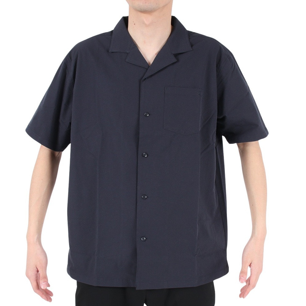エルケクス（ELKEX）（メンズ）半袖シャツ メンズ S/S SUCKER OPEN SH EKM3S10003 NVY