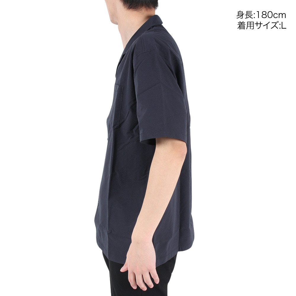 エルケクス（ELKEX）（メンズ）半袖シャツ メンズ S/S SUCKER OPEN SH EKM3S10003 NVY