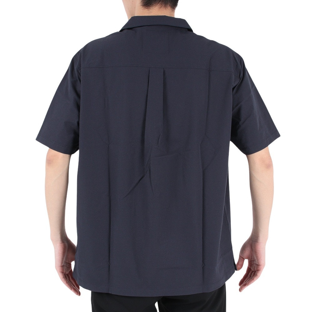 エルケクス（ELKEX）（メンズ）半袖シャツ メンズ S/S SUCKER OPEN SH EKM3S10003 NVY