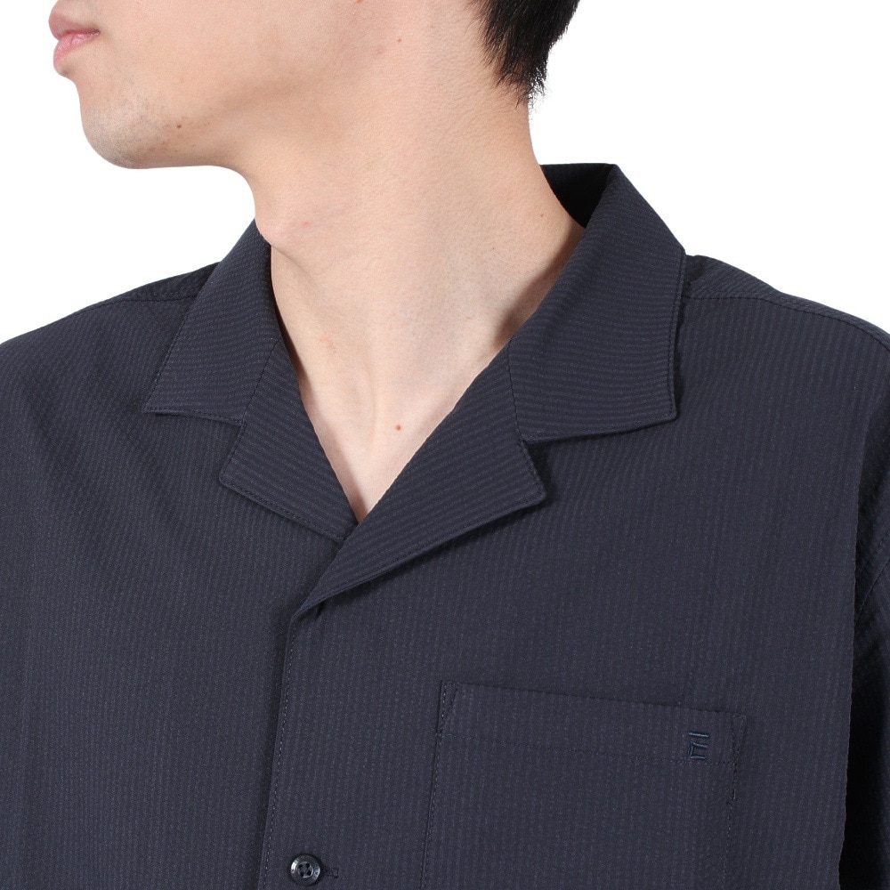 エルケクス（ELKEX）（メンズ）半袖シャツ メンズ S/S SUCKER OPEN SH EKM3S10003 NVY