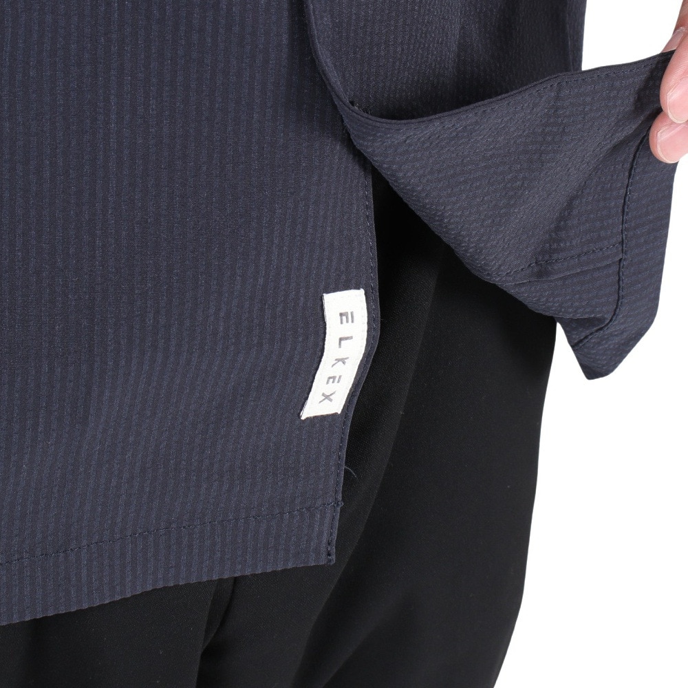 エルケクス（ELKEX）（メンズ）半袖シャツ メンズ S/S SUCKER OPEN SH EKM3S10003 NVY