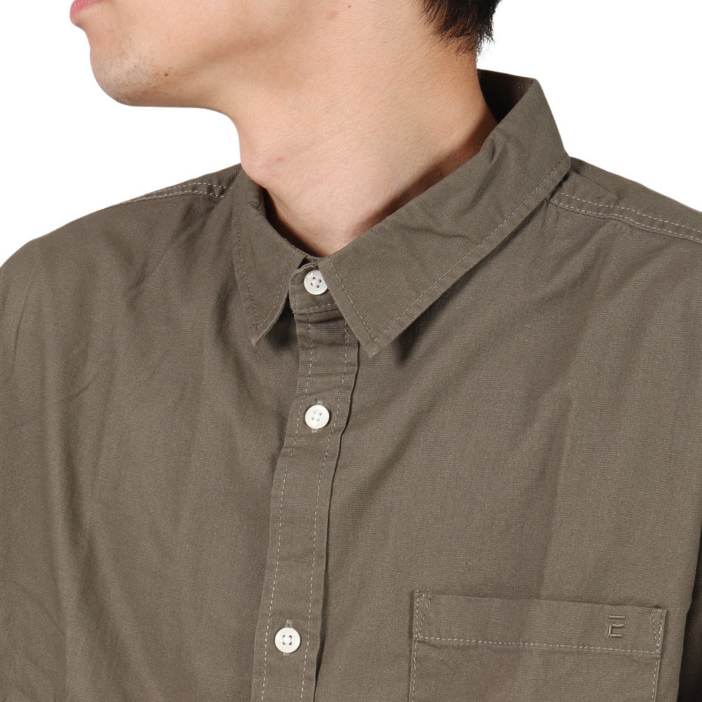 エルケクス（ELKEX）（メンズ）長袖シャツ メンズ CTN LNN EKM3SP0001 KHK