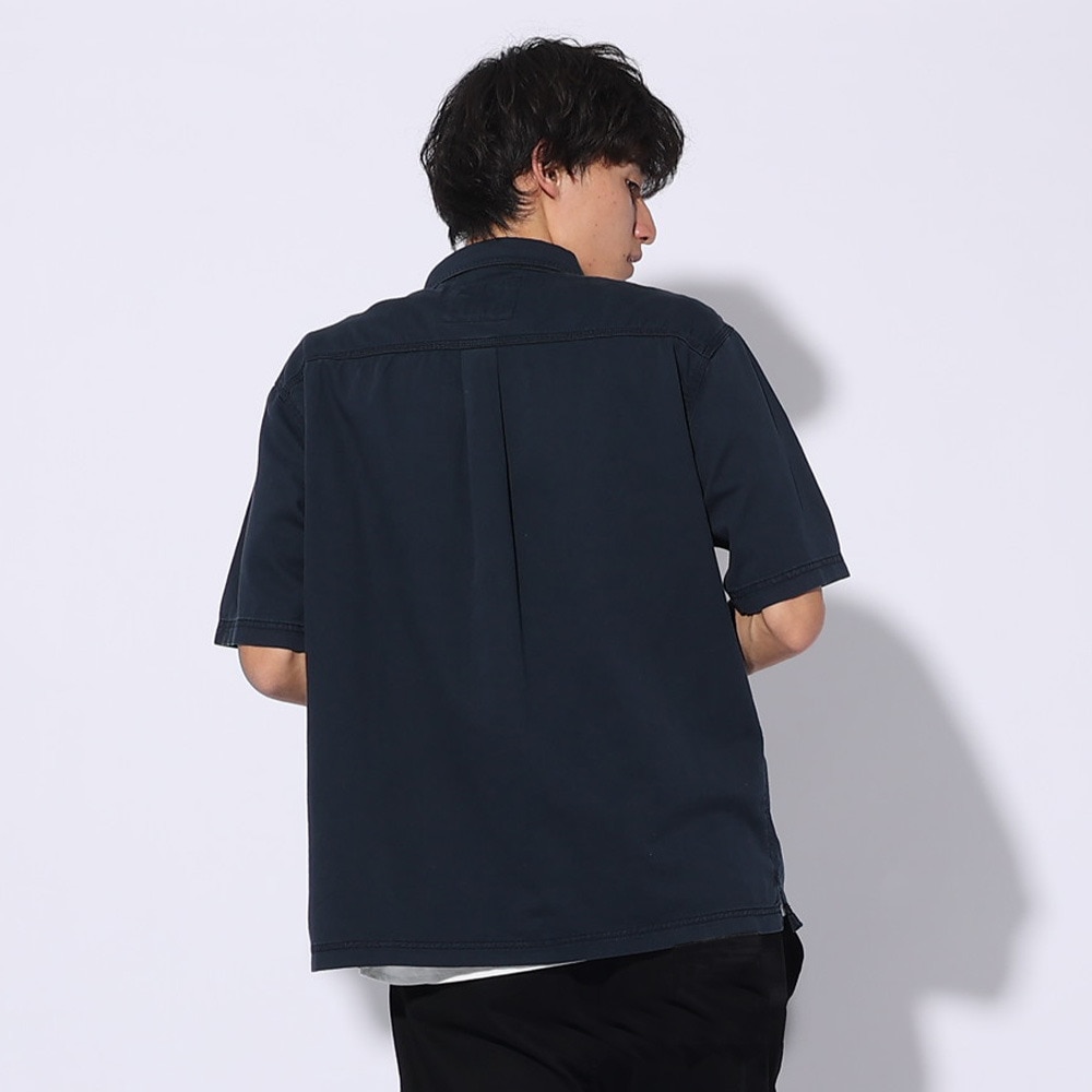 エルケクス（ELKEX）（メンズ）GARMENT DYE 半袖シャツ EKM4S10003 NVY