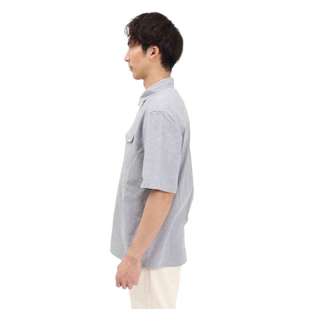 エルケクス（ELKEX）（メンズ）半袖 ダンガリーシャツ EKM5S10022 GRY