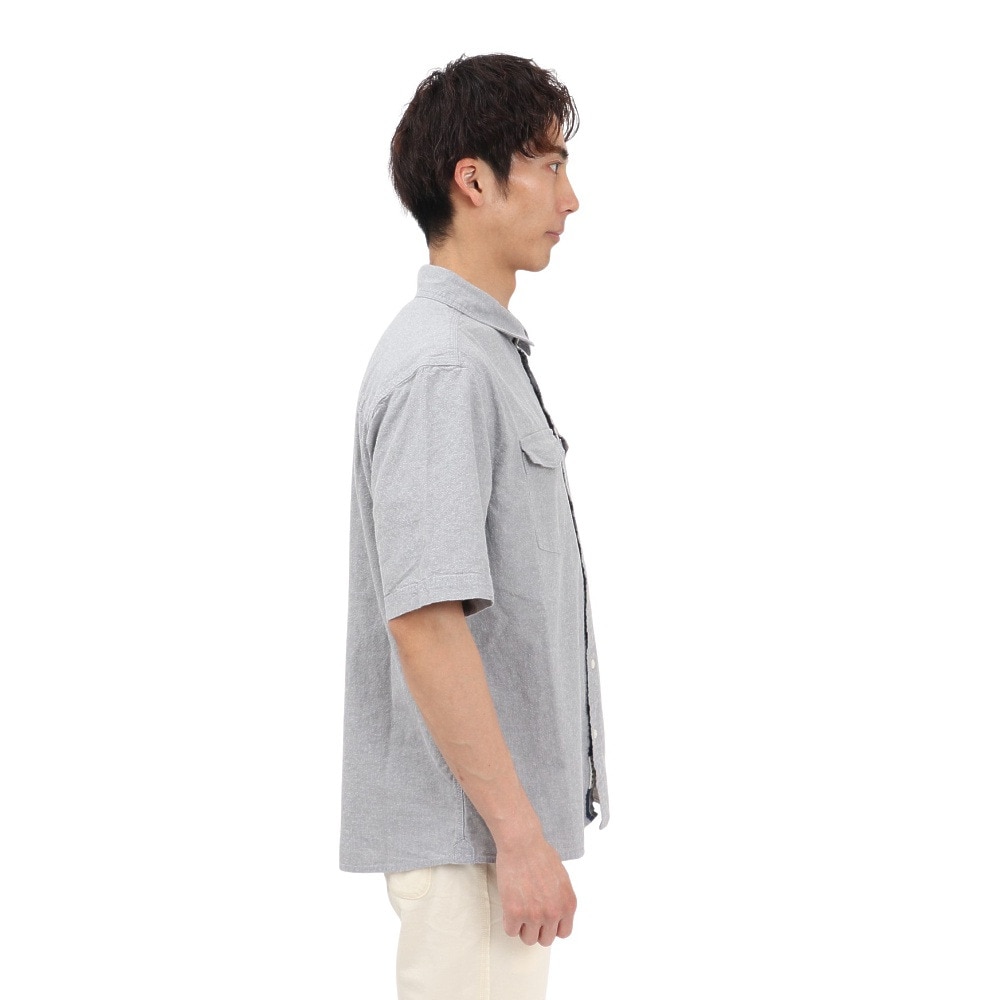 エルケクス（ELKEX）（メンズ）半袖 ダンガリーシャツ EKM5S10022 GRY