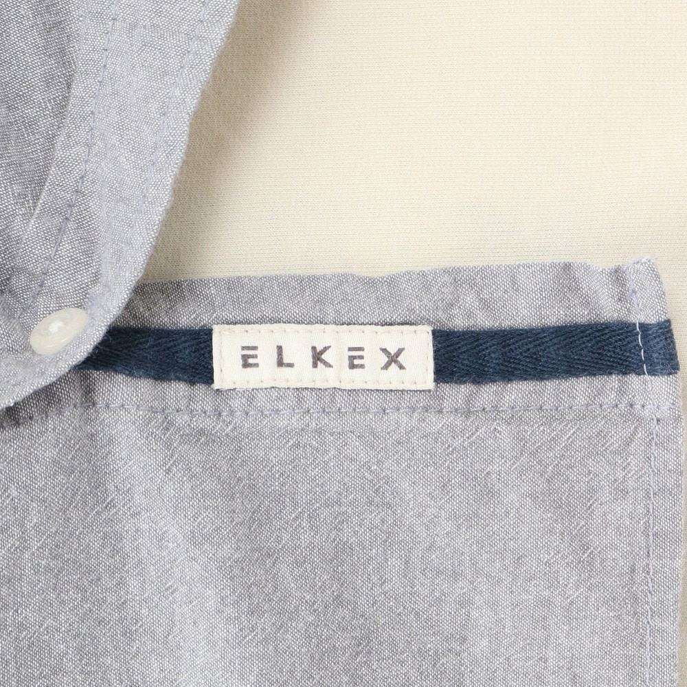 エルケクス（ELKEX）（メンズ）半袖 ダンガリーシャツ EKM5S10022 GRY