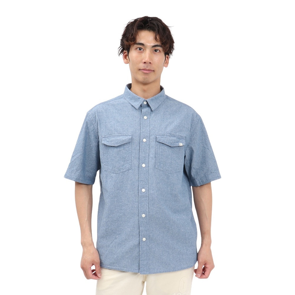 エルケクス（ELKEX）（メンズ）半袖 ダンガリーシャツ EKM5S10022 IBLU