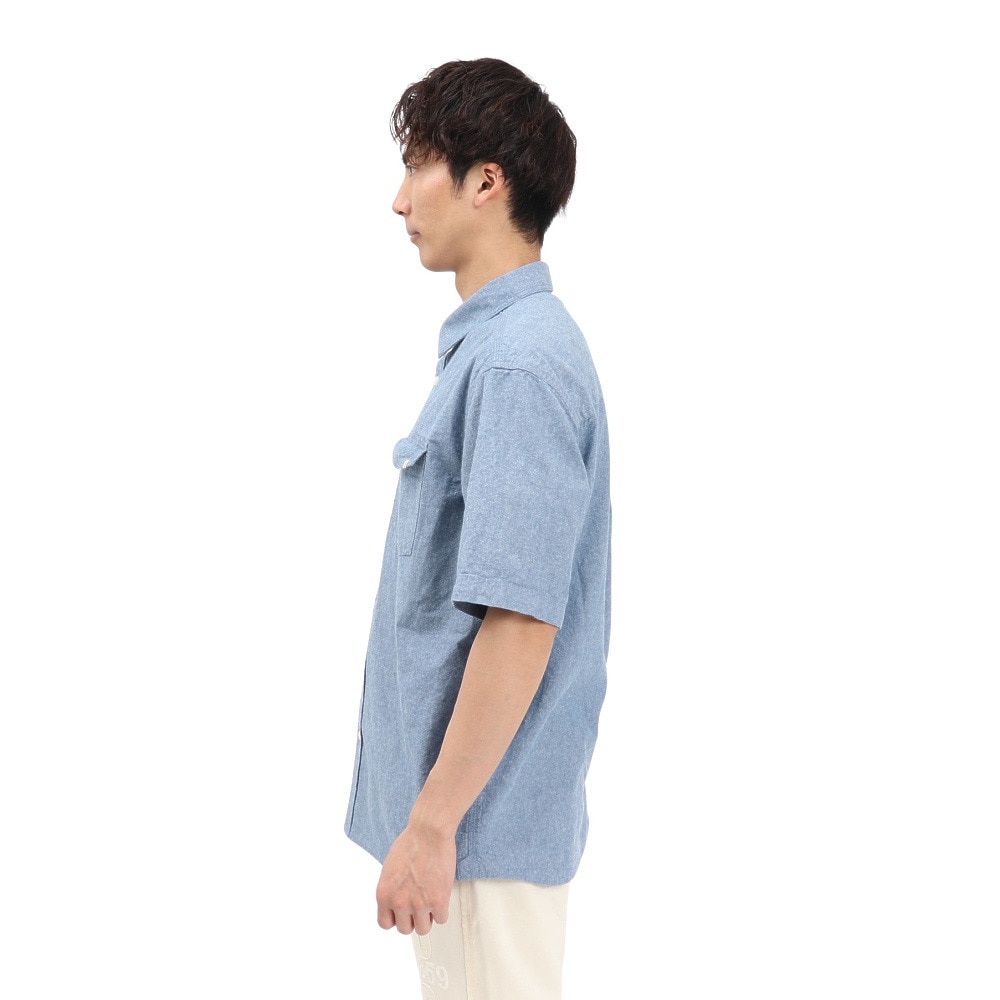 エルケクス（ELKEX）（メンズ）半袖 ダンガリーシャツ EKM5S10022 IBLU