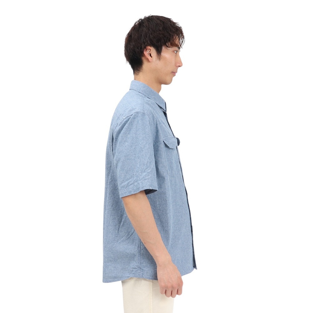 エルケクス（ELKEX）（メンズ）半袖 ダンガリーシャツ EKM5S10022 IBLU