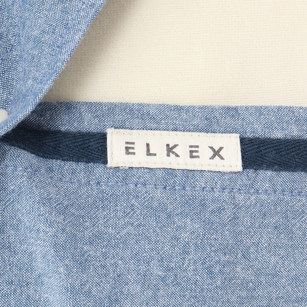 エルケクス（ELKEX）（メンズ）半袖 ダンガリーシャツ EKM5S10022 IBLU