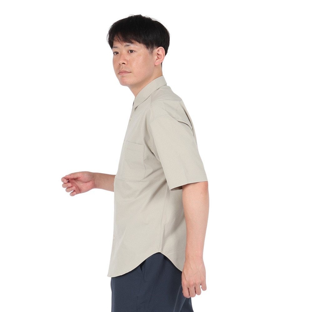 エルケクス（ELKEX）（メンズ）SUKKER 半袖シャツ EKM5S10033 BEG