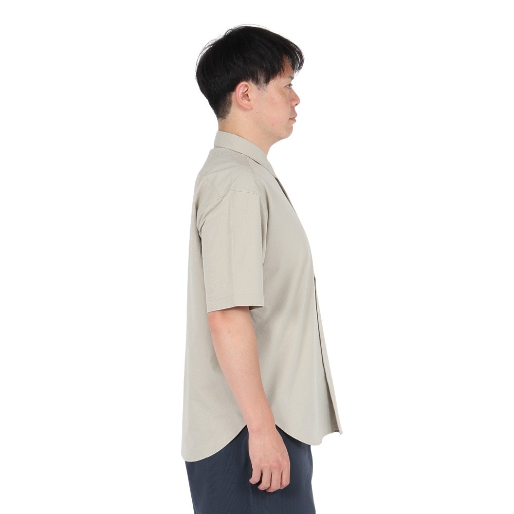 エルケクス（ELKEX）（メンズ）SUKKER 半袖シャツ EKM5S10033 BEG