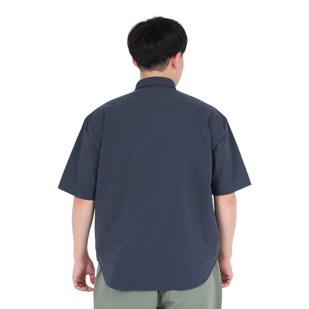 エルケクス（ELKEX）（メンズ）SUKKER 半袖シャツ EKM5S10033 NVY