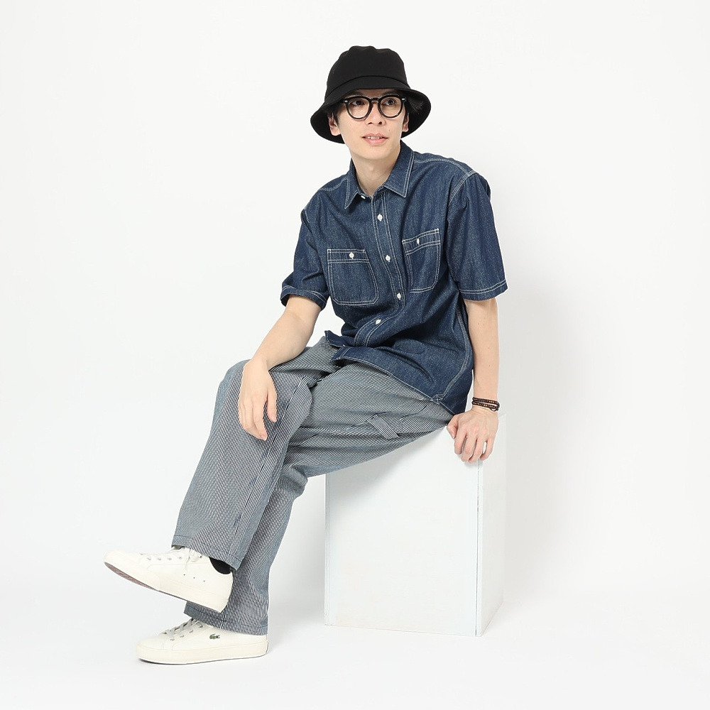エルケクス（ELKEX）（メンズ）ダンガリー 半袖シャツ EKM6S10003 IBLU