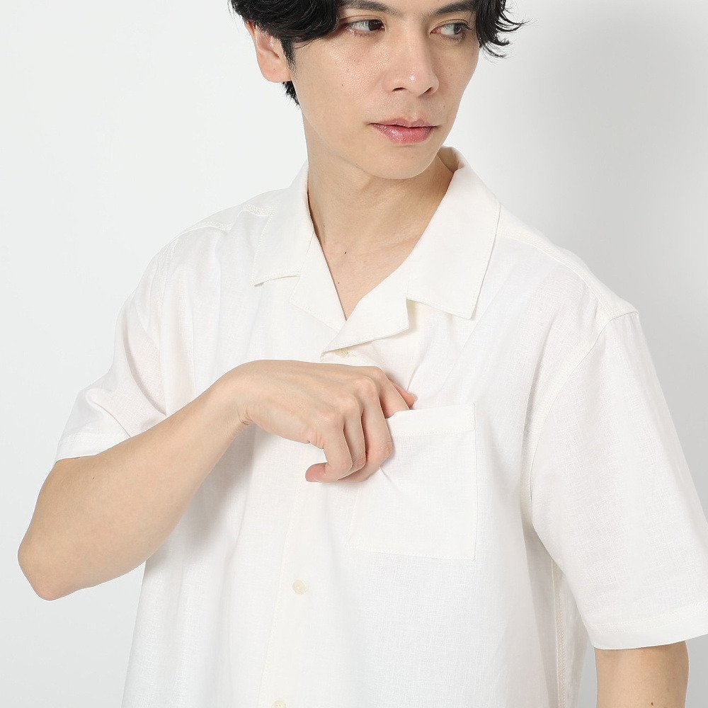エルケクス（ELKEX）（メンズ）コットン リネン 半袖シャツ EKM6S10006