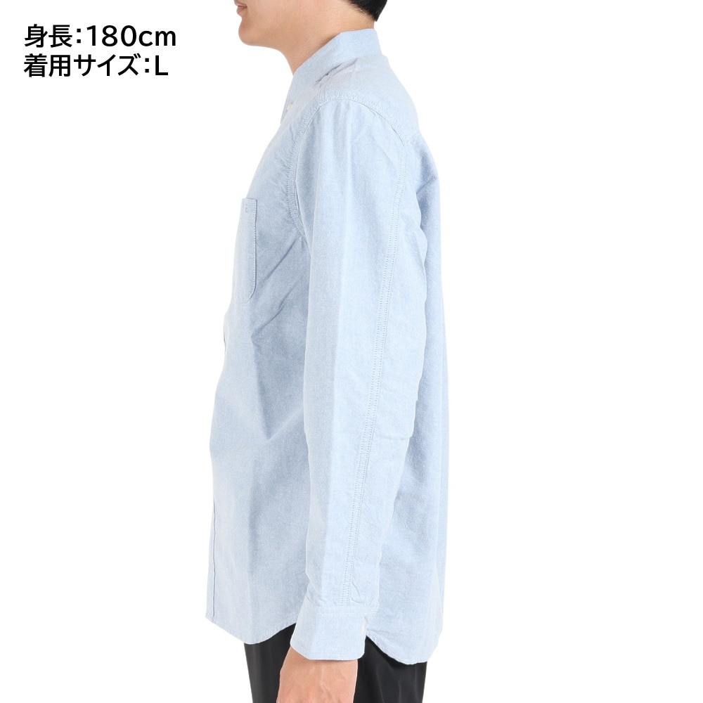 エルケクス（ELKEX）（メンズ）長袖シャツ メンズ オックスフォード  EKM3FA0001 BLU