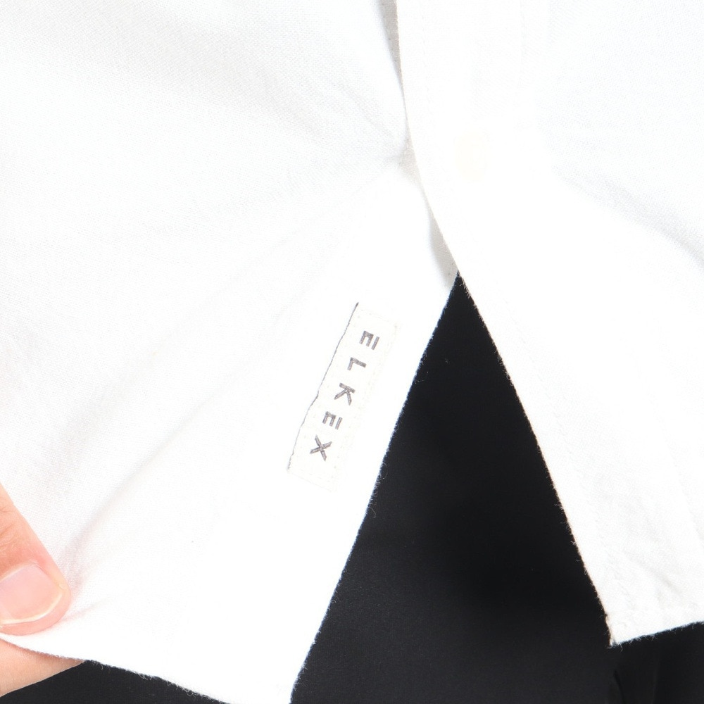 エルケクス（ELKEX）（メンズ）長袖シャツ メンズ オックスフォード  EKM3FA0001 WHT