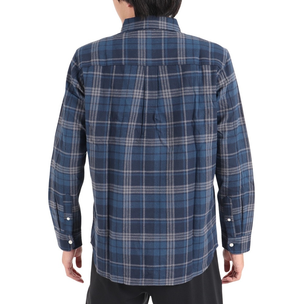 エルケクス（ELKEX）（メンズ）長袖フランネルシャツ EKM3FA0017 BLU