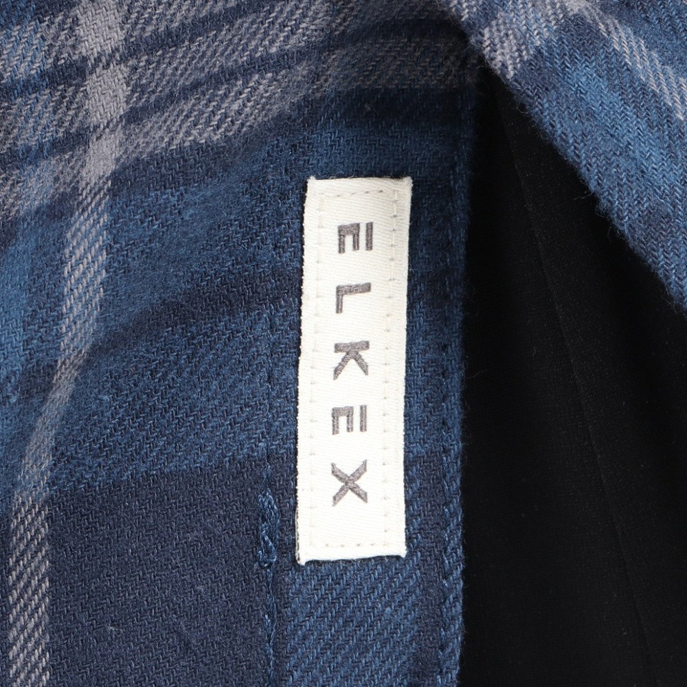 エルケクス（ELKEX）（メンズ）長袖フランネルシャツ EKM3FA0017 BLU