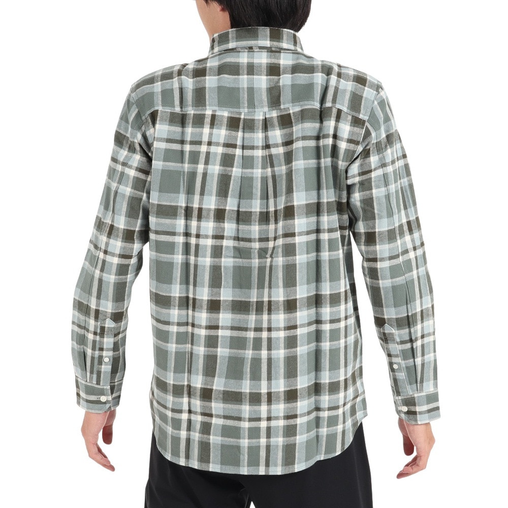 エルケクス（ELKEX）（メンズ）長袖フランネルシャツ EKM3FA0017 GRN