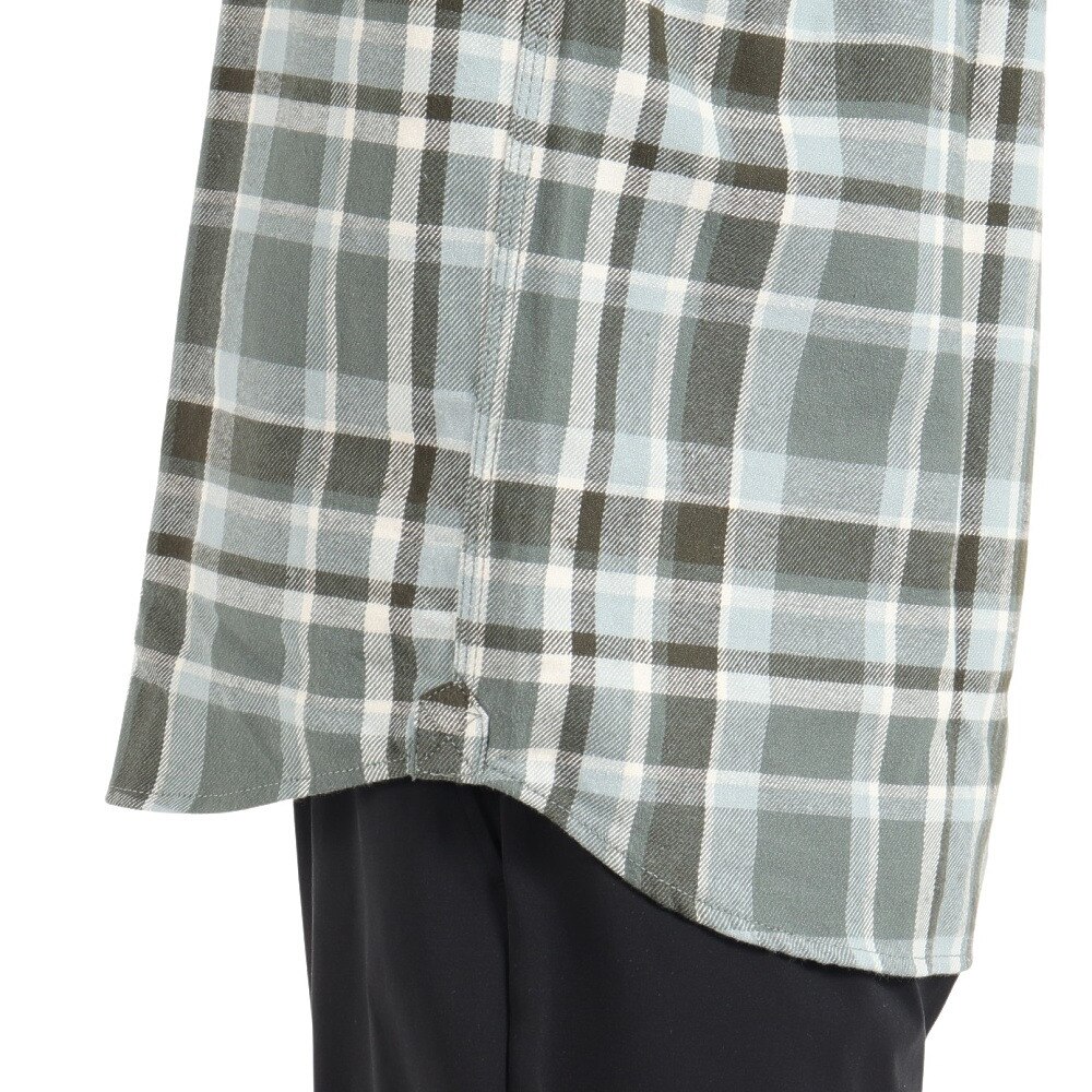 エルケクス（ELKEX）（メンズ）長袖フランネルシャツ EKM3FA0017 GRN